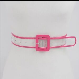 Transparent Belt Pink